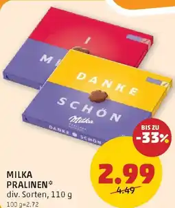 PENNY Milka pralinen Angebot