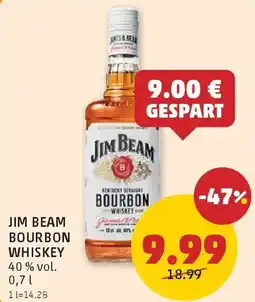 PENNY Jim beam bourbon whiskey 40 % vol. Angebot