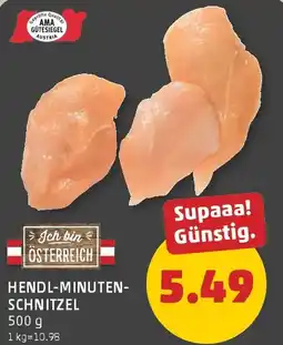PENNY Hendl-minuten- schnitzel Angebot