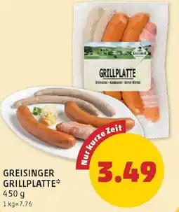 PENNY Greisinger grillplatte Angebot
