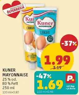 PENNY Kuner mayonnaise Angebot