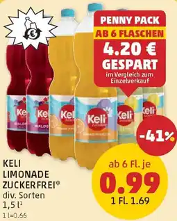 PENNY Keli limonade zuckerfrei Angebot