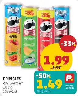 PENNY PRINGLES div. Sorten Angebot