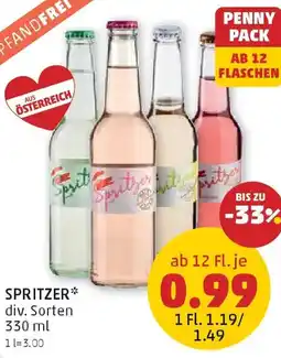 PENNY SPRITZER div. Sorten Angebot