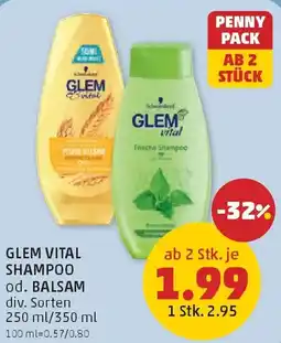 PENNY Glem vital shampoo od. balsam Angebot