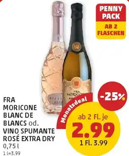 PENNY Fra moricone blanc de blancs od. vino spumante rosé extra dry Angebot
