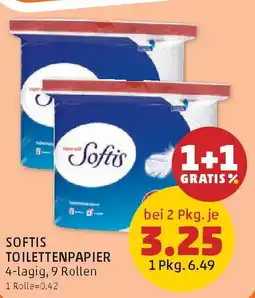 PENNY Softis toilettenpapier Angebot