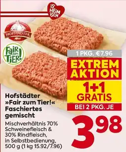 Billa Hofstädter Fair zum TierHOFSTADTER Faschiertes gemischt Angebot