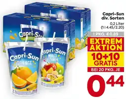 Billa Capri-Sun div. Sorten Angebot