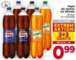 Billa Pepsi div. Sorten od. Mirinda Angebot