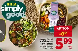 Billa Simply Good Salatschale div. Sorten Angebot