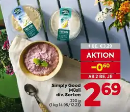 Billa Simply Good Müsli div. Sorten Angebot