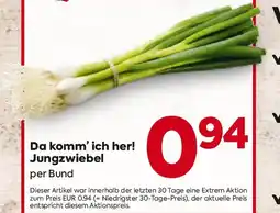 Billa Da komm' ich her! Jungzwiebel Angebot