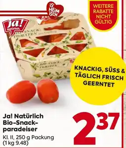 Billa Ja! Natürlich Bio-Snack- paradeiser Angebot