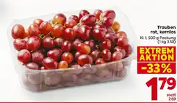 Billa Trauben rot, kernlos Angebot