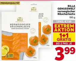 Billa BILLA GENUSSWELT norwegischer Räucherlachs Angebot