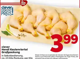 Billa clever Hendl Keulenviertel Großpackung Angebot