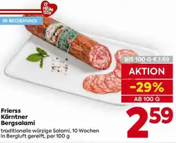 Billa Frierss Kärntner Bergsalami Angebot