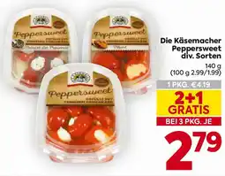 Billa Die Käsemacher Peppersweet div. Sorten Angebot