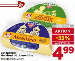 Billa Schärdinger Mondseer od. Jausenkäse Angebot