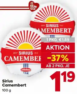 Billa Sirius Camembert Angebot