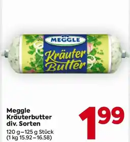 Billa Meggle Kräuterbutter div. Sorten Angebot