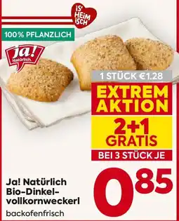 Billa Ja! Natürlich Bio-Dinkel- vollkornweckerl Angebot