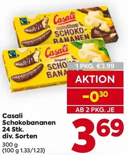 Billa Casali Schokobananen 24 Stk. div. Sorten Angebot