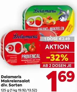 Billa Delamaris Makrelensalat div. Sorten Angebot