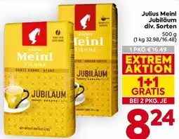 Billa Julius Meinl Jubiläum div. Sorten Angebot