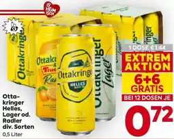 Billa Otta- kringer Helles, Lager od. Radler div. Sorten Angebot