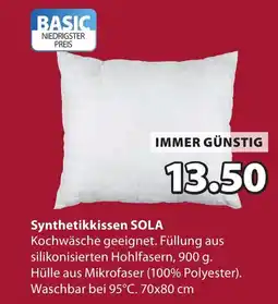 JYSK Synthetikkissen SOLA Angebot