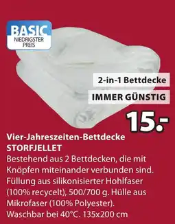 JYSK Vier-Jahreszeiten-Bettdecke STORFJELLET Angebot