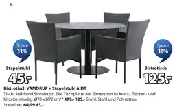 JYSK Bistrotisch VAMDRUP + Stapelstuhl AIDT Angebot