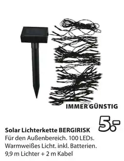 JYSK Solar Lichterkette BERGIRISK Angebot
