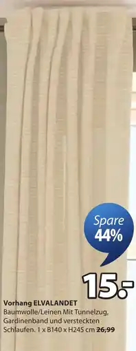 JYSK Vorhang ELVALANDET Angebot