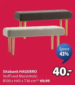 JYSK Sitzbank HAGEBRO Angebot