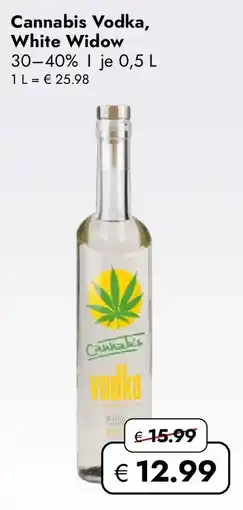 Travel FREE Cannabis Vodka, White Widow Angebot