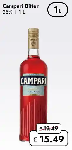 Travel FREE Campari Bitter 25% Angebot