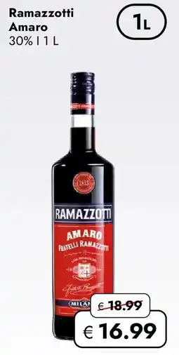 Travel FREE Ramazzotti Amaro 30% Angebot