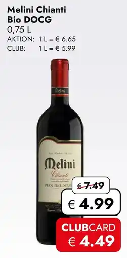 Travel FREE Melini chianti bio docg Angebot
