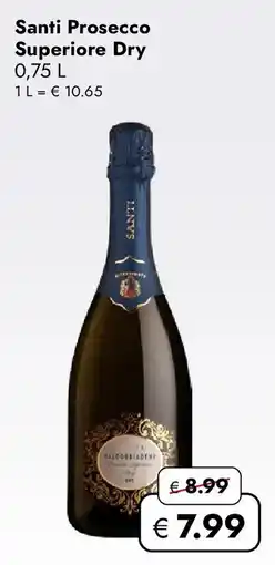 Travel FREE Santi Prosecco Superiore Dry Angebot