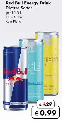 Travel FREE Red Bull Energy Drink Angebot