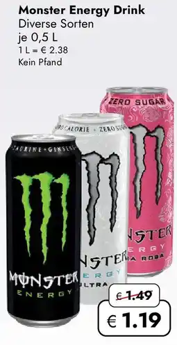 Travel FREE Monster Energy Drink Angebot