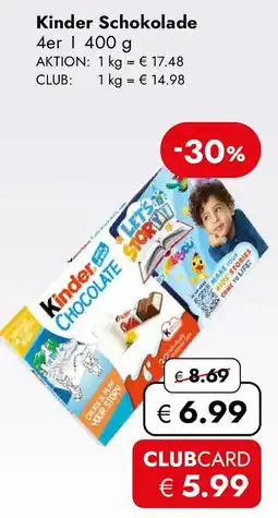 Travel FREE Kinder Schokolade Angebot