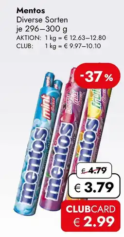 Travel FREE Mentos Angebot
