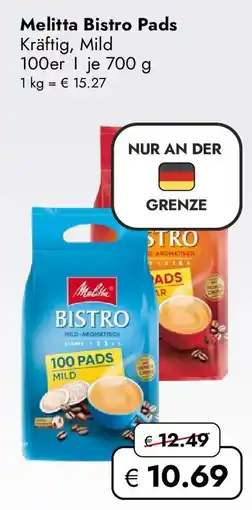 Travel FREE Melitta Bistro Pads Angebot