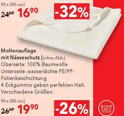Matratzen Concord Moltonauflage mit Nässeschutz Angebot