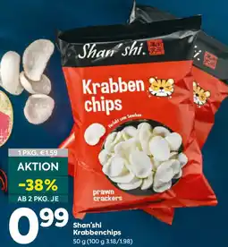 Billa Shan'shi Krabbenchips Angebot