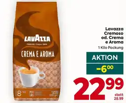 Billa Lavazza Cremoso od. Crema e Aroma Angebot